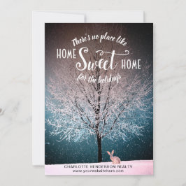 Elegant Träd Home Sweet Hem-jul Julkort