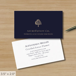 Elegant Träd Logotyp Affärskort Visitkort