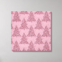 Elegant Träd Mönster | Dusty Mauve Rosa jul