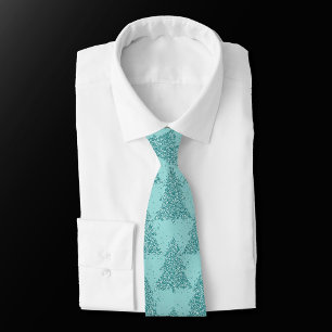 Elegant Träd Mönster Luxe Aqua Mint Jul Slips