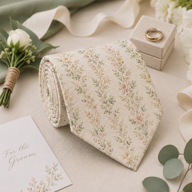 Elegant Trädgårdsbröllop med Vilda Blommor Slips (Skapare uppladdad)