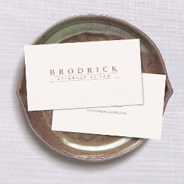 Elegant Traditional Ivory Professionell Visitkort