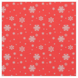 Elegant traditionell röd snöflingemönster jul tyg