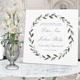 Elegant Traditionell utandning av Olive Gren Bröll Inbjudningar