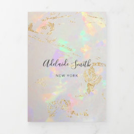 elegant trefaldig trefaldig broschyr