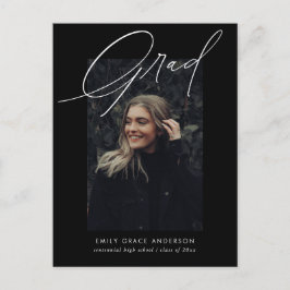 Elegant Trendig Calligraphy-skript Studenten Inbjudan Vykort