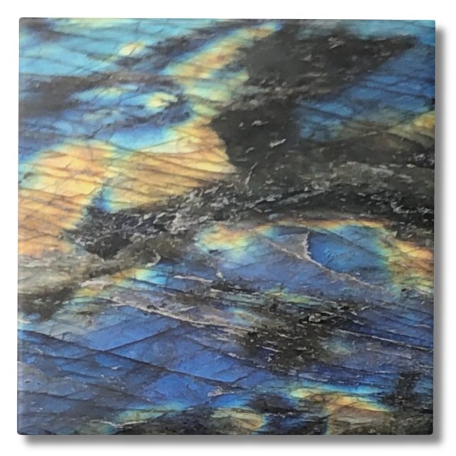 Elegant Trendig Chic Labradorite Crystal Stone Kakelplatta (Elegant Trendy Chic Labradorite Crystal Stone Ceramic Tile)
