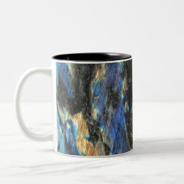 Elegant Trendig Chic Labradorite Crystal Stone Två-Tonad Mugg