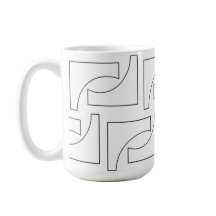 Elegant Trendig Geometric Black and White