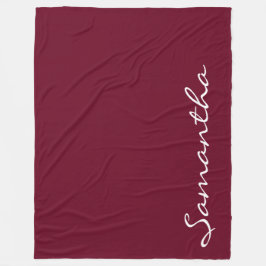 elegant: trendig i modern chic, monogram ro fleecefilt