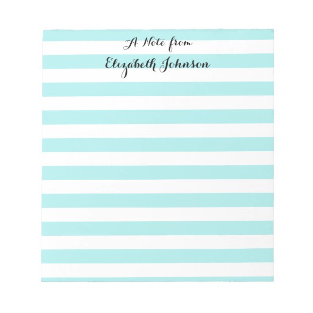 Elegant Trendig Kindergarten School Lärare Namn Anteckningsblock (Framsida)