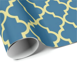 Elegant, trendig, klassisk quatrefoil presentpapper