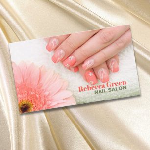 Elegant Trendig Manicurist Nail Artist Nail Salon Visitkort