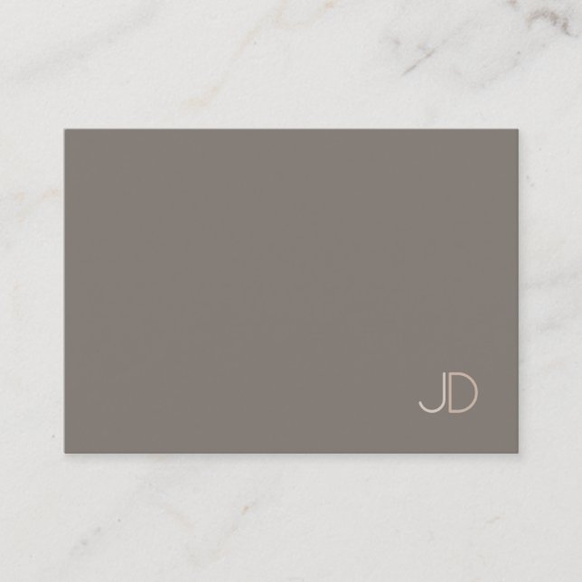 Elegant Trendig Modern Monogram enkel mall Visitkort (Framsida)