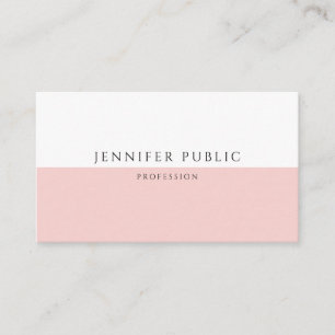 Elegant Trendig  Rosa Modern mall Visitkort