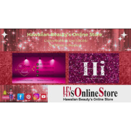 Elegant Trendig Shock rosa Guld Girly Ro Hi Glitte Visitkort