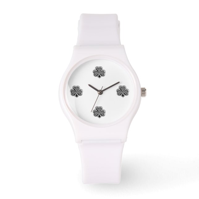 Elegant trendig tur iriska schack armbandsur (Framsida)