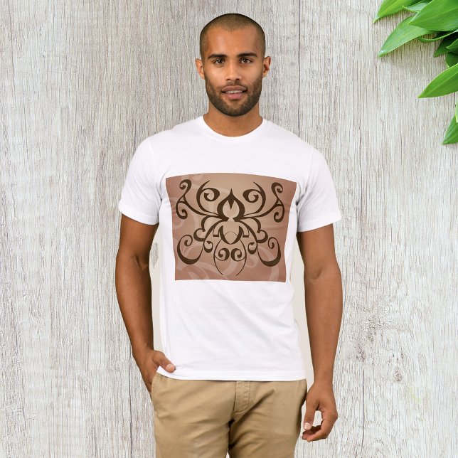 Elegant Tribal Swirl Tattoo Stil T Shirt (Skapare uppladdad)