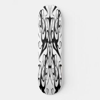 Elegant Tribal Tattoo Digital Svart och Vitt Old School Skateboard Bräda 21,6 Cm