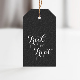 Elegant Trick or Treat Halloween Presentetikett