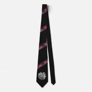 Elegant Tricolor Neck Tie Slips