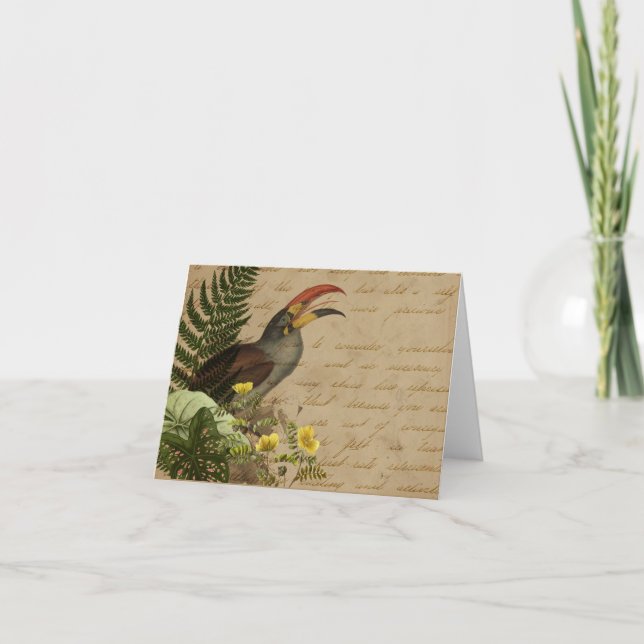 Elegant Tropical Anteckningskort (Framsida)