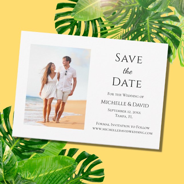 Elegant Tropical Beach Wedding Spara Datumet (Skapare uppladdad)