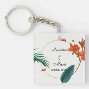 Elegant Tropical Blommigt Bröllop