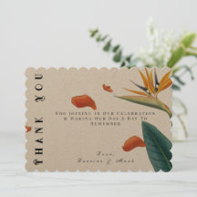 Elegant Tropical Blommigt Bröllop