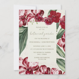 Elegant Tropical Botanical Garden Wedding  Inbjudningar