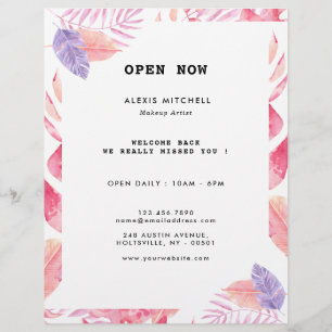 Elegant Tropical Insida Designer Reklamblad