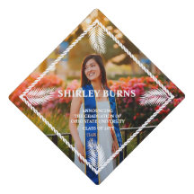 Elegant Tropical Lämna Studenten Tassel Topper