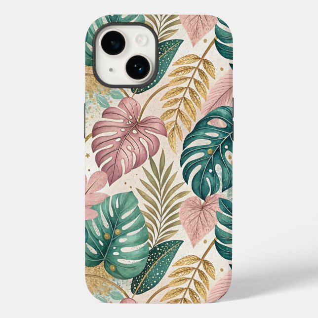 Elegant Tropical Monsteras Boho (Baksida)