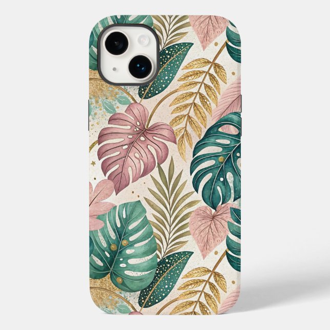 Elegant Tropical Monsteras Boho (Baksida)