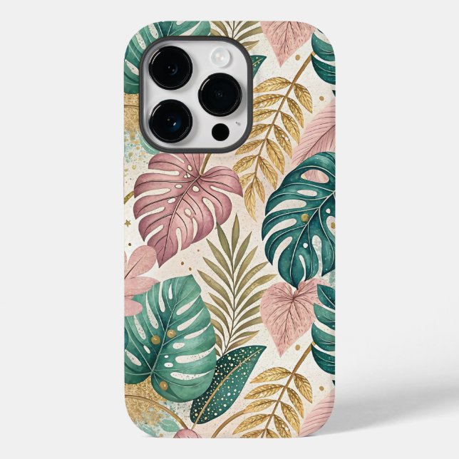 Elegant Tropical Monsteras Boho (Baksida)