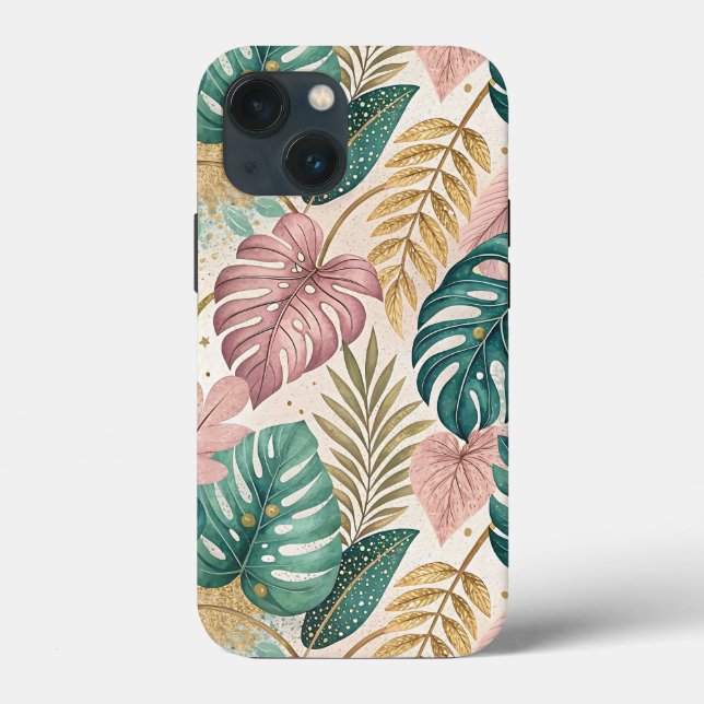 Elegant Tropical Monsteras Boho (Baksida)