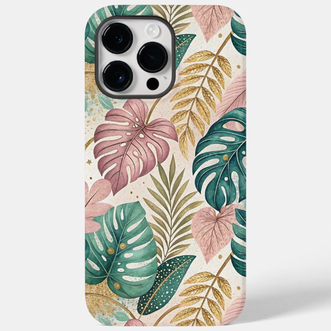 Elegant Tropical Monsteras Boho (Baksida)