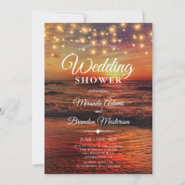 Elegant Tropical Ocean Beach Sommar Möhippa Inbjudningar