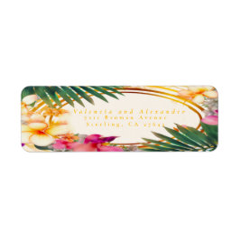 Elegant Tropical Returadress Returadress Etikett