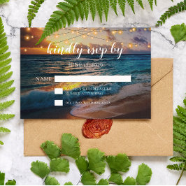 Elegant Tropical Summer Beach Wedding OSA kort
