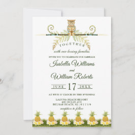 Elegant tropisk sommar som gifta sig Invitvitation Inbjudningar