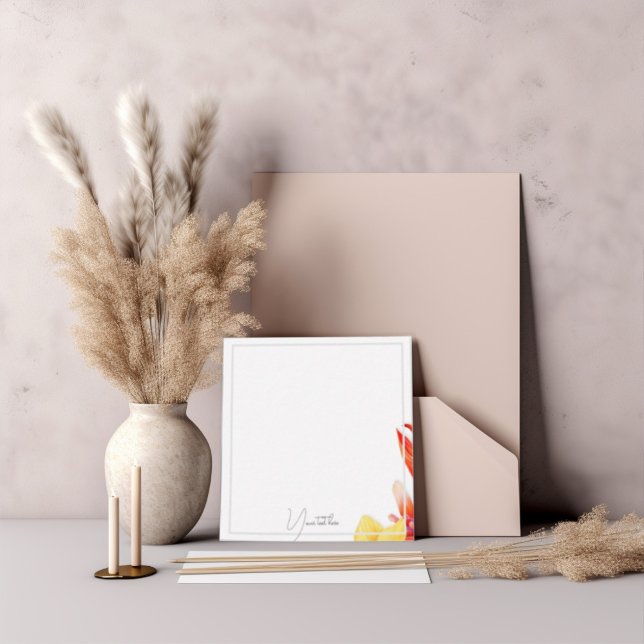 elegant tropiska anteckningskort (Skapare uppladdad)