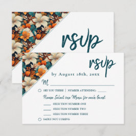 Elegant Tropiska Blommigten Flower Bröllop OSA Kort