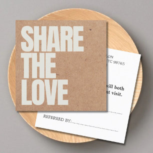 Elegant tryckt kraft beige salong rabattkort