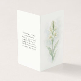 Elegant Tuberose-programmet för allmän serviceorde Kort