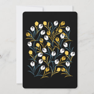 Elegant Tulip Blommönster Inbjudningar