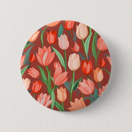 Elegant Tulip Floral Pattern – Red & Peach Spring  Knapp