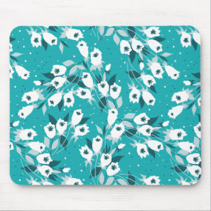 Elegant Tulip Flower Mönster Botanical Art Design Musmatta