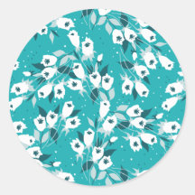 Elegant Tulip Flower Mönster Botanical Art Design