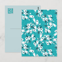 Elegant Tulip Flower Mönster Botanical Art Design